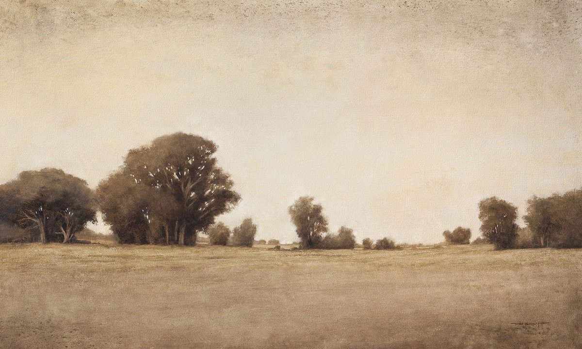 Impressionistic Landscape Oil Painting By Don Bishop, 60 X 36, Country Afternoon 241020, Original Artwork