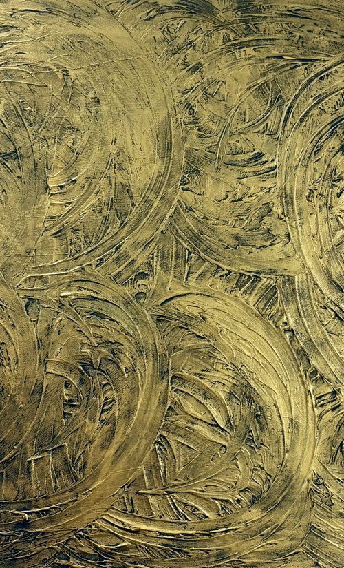 Grüngold 100x70x2 cm by Exclusive Arts