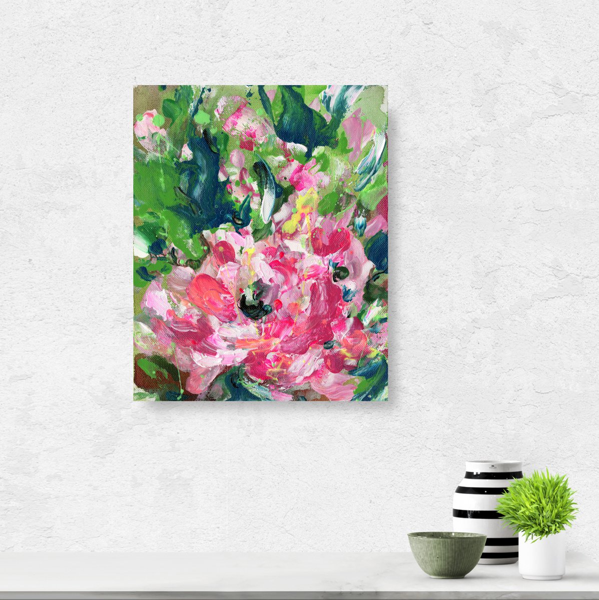 Floral Delight 4 - Floral Painting by Kathy Morton Stanion by Kathy Morton Stanion