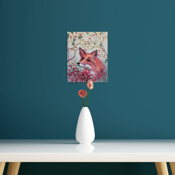 Fox and berries