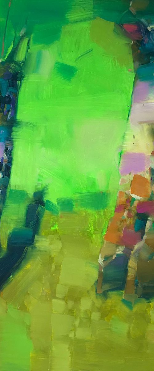 Vibrant Summer, Original oil painting, Handmade artwork, One of a kind by Vahe Yeremyan