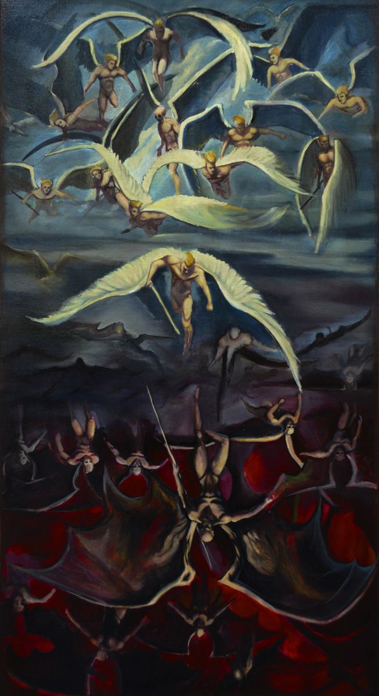 Angels Demons Oil Painting Artfinder
