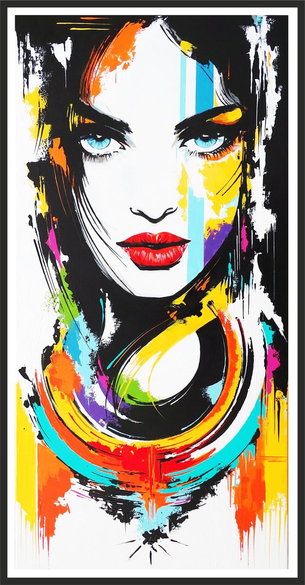 Vibrant Female Power-2 By Livien Rozen, 18 X 33, Artwork For Sale On Artfinder