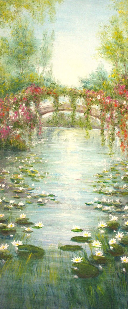 Water lily pond by Ludmilla Ukrow