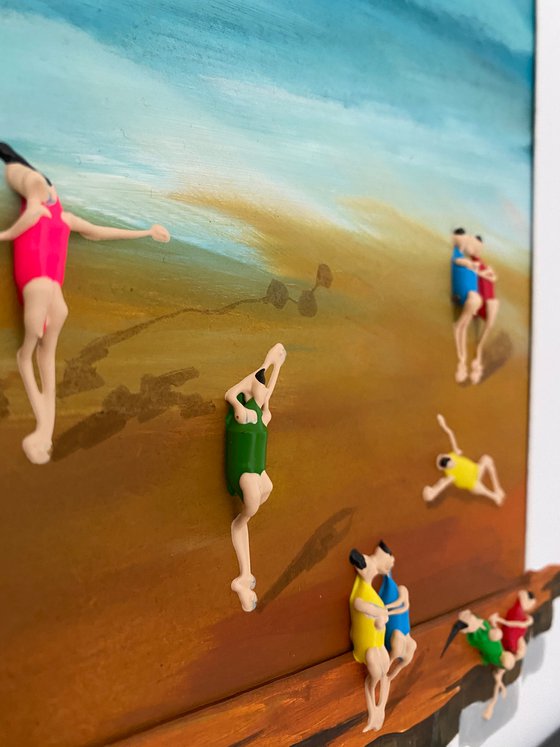 Action 3D. Freedom People Sea. Eka Peradze Art.