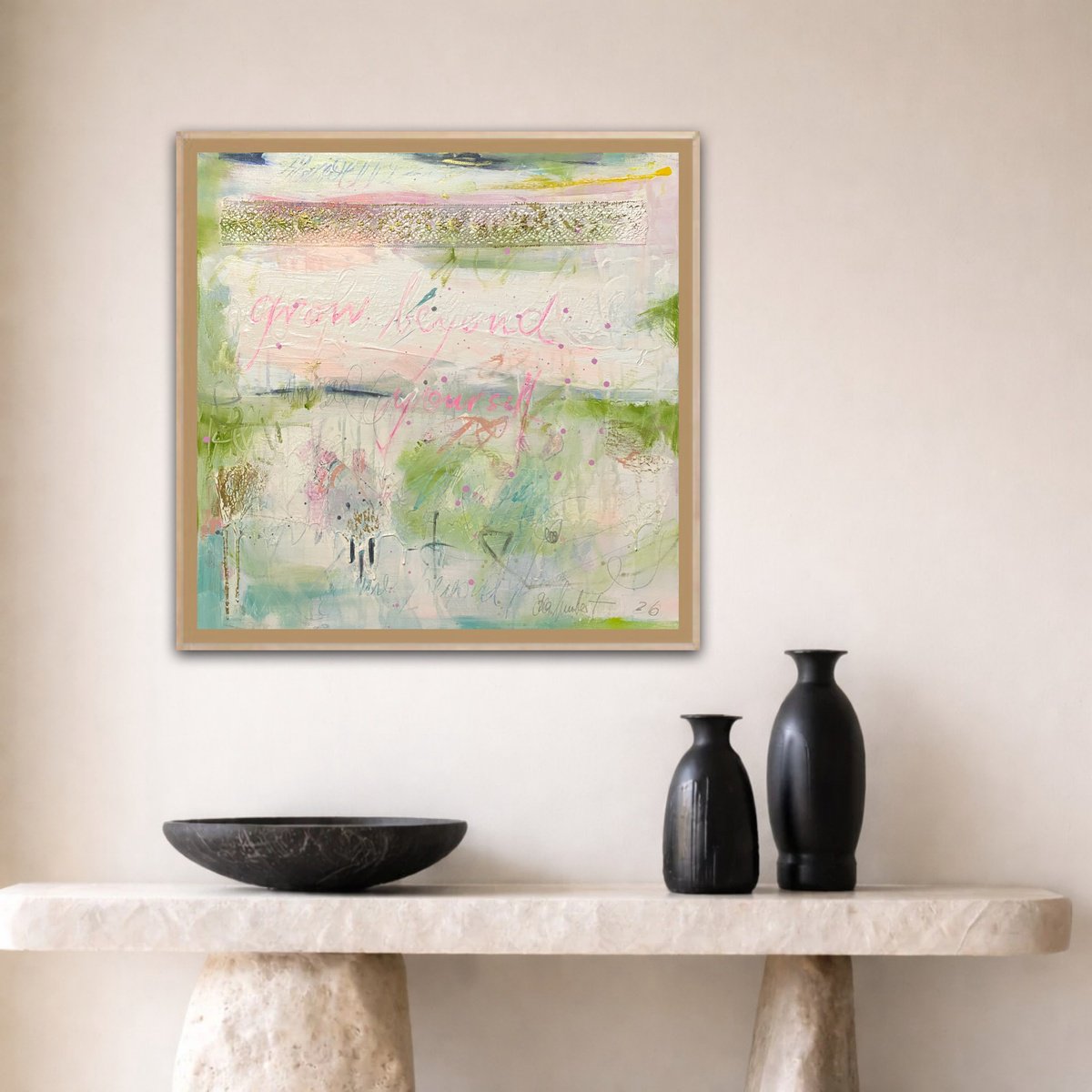 Grow Beyond Yourself No.2 Framed By Bea Schubert, 25 X 25, Artwork For Sale On Artfinder