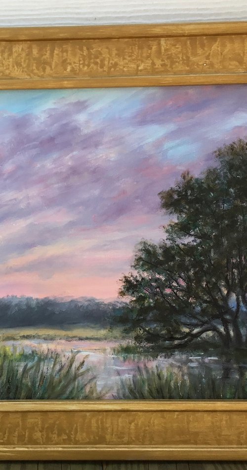 PINKS ON THE MARSH # 2 ©2025 by Kathleen McDermott