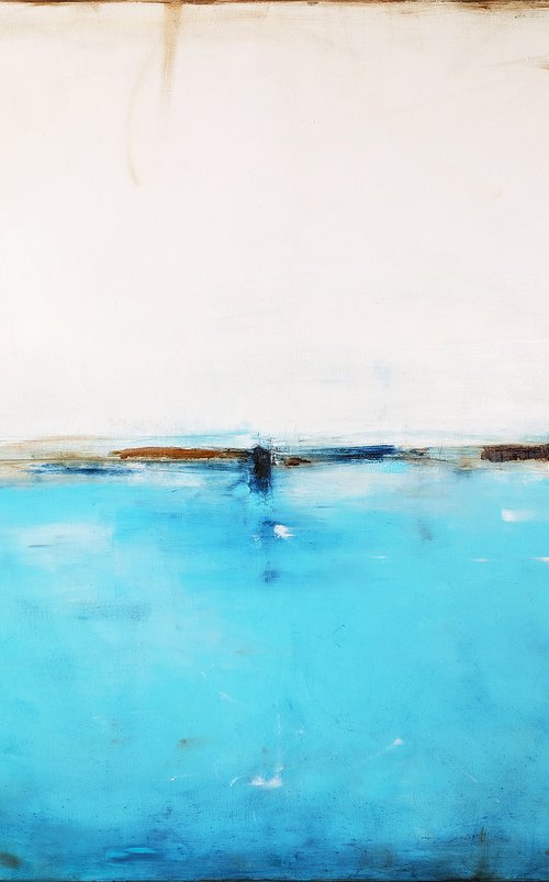 Azure and Turquoise I by Maja Gajewska