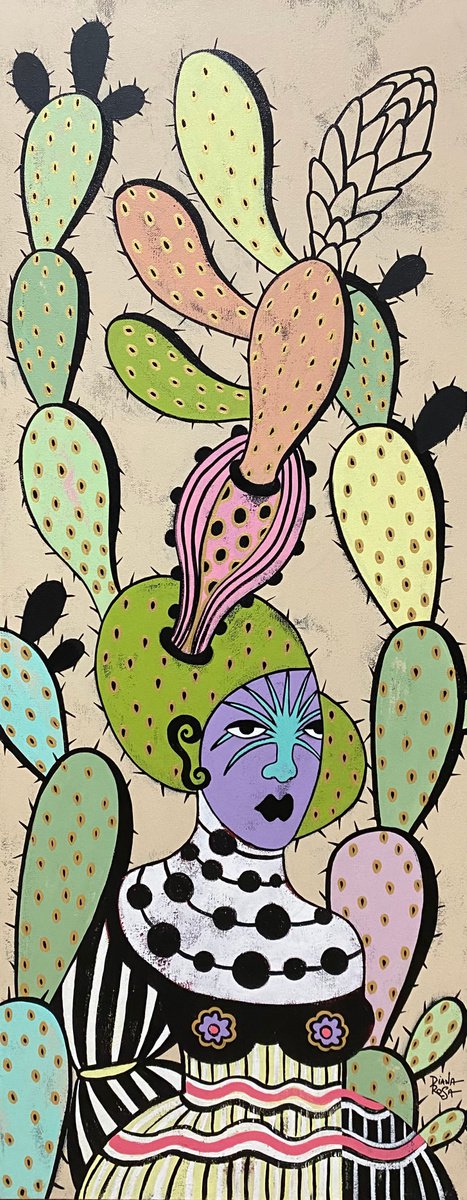 A prickly pear world #1 by Diana Rosa