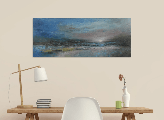 Moody Shore  (Large, Panoramic, 100x40cm)