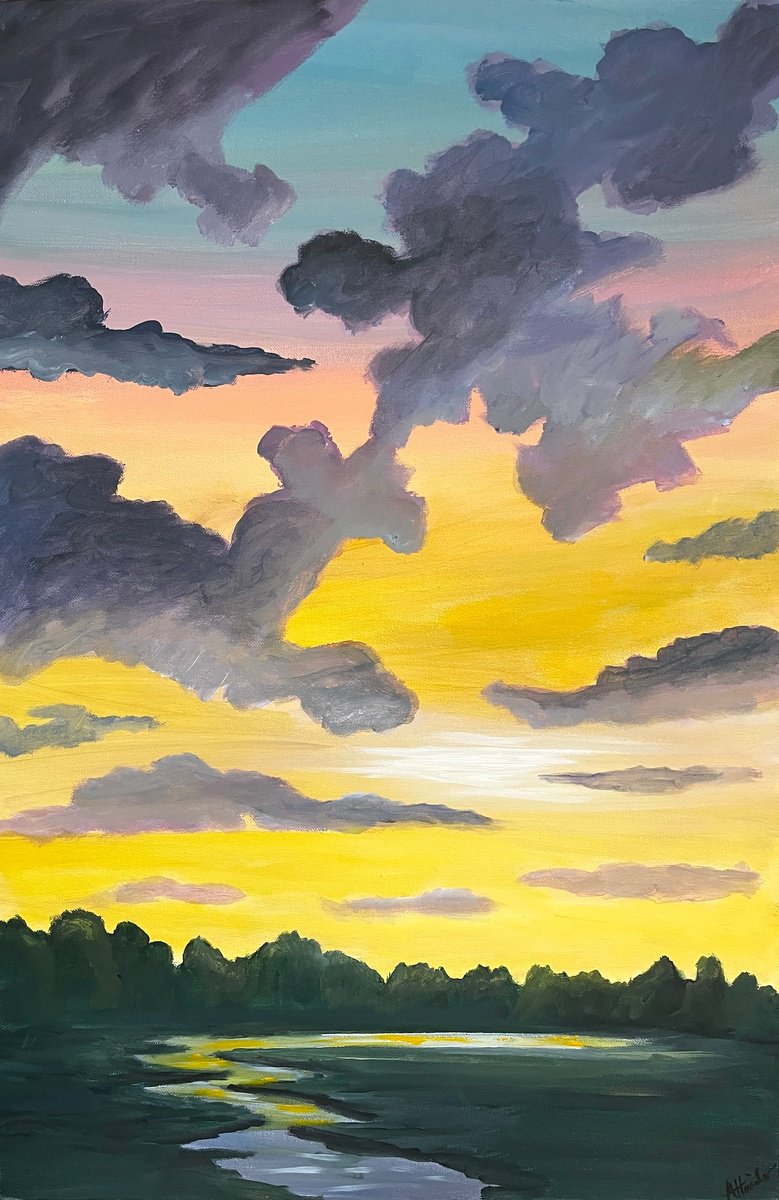 Sunrise Clouds by Aisha Haider