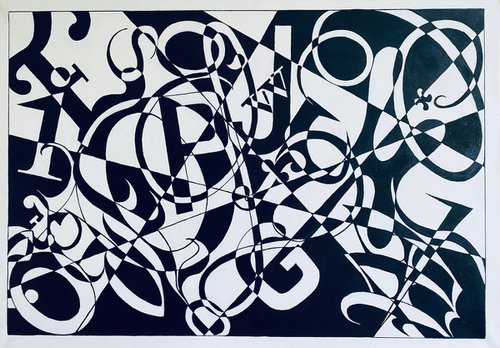 Geometric abstraction 4 by Dolgor Dugarova