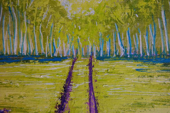 The woods  - after Hockney inspired