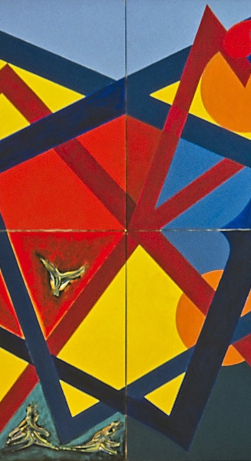 abstract-painting by Heinz Theuerkauf