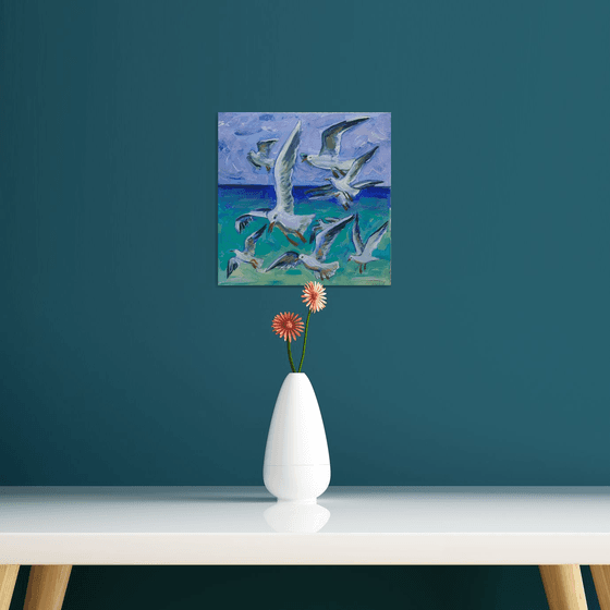 Flying birds