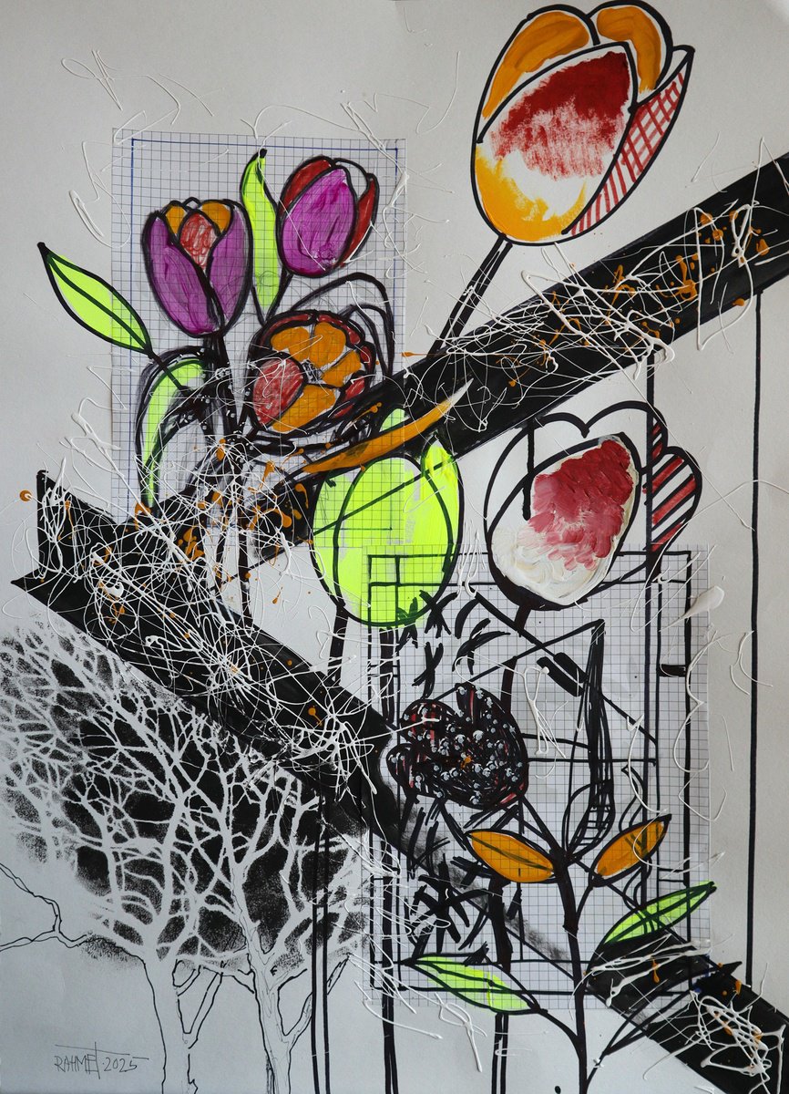  Fantasy With Flowers 266 By Rakhmet Redzhepov, 17 X 23, Artwork For Sale On Artfinder