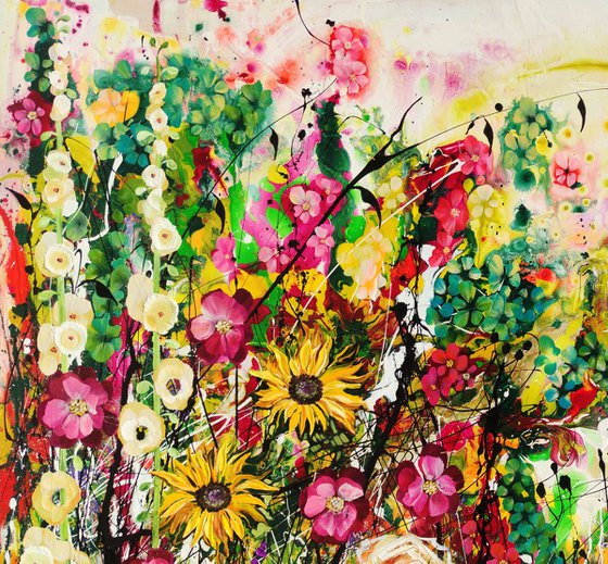 Honeyglow Grove; Abstract Floral Landscape