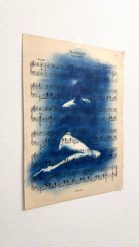 Muse №1 - Contemporary Nude Cyanotype