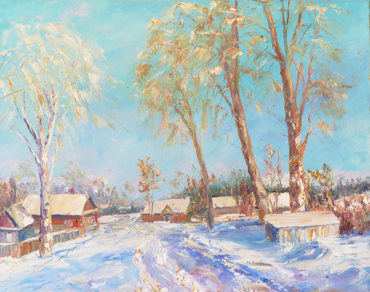 Sunny day in winter by Mikhail  Nikitsenka
