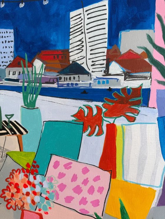 Colorful Summer Terrace