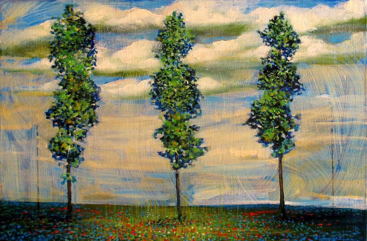 Three trees. by Serhiy Roy