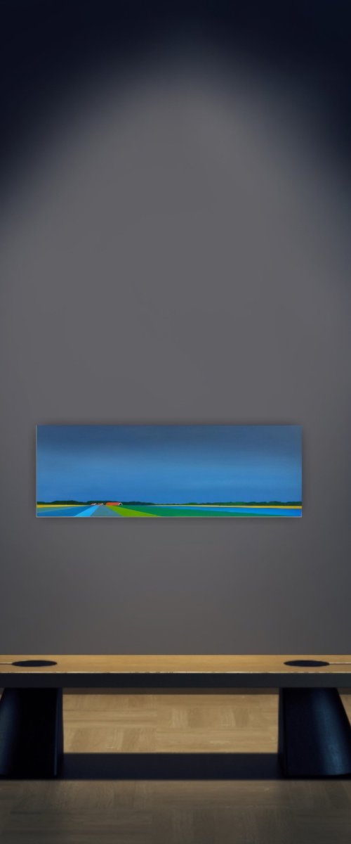 Mondriaan in the polder (March) by Nelly van Nieuwenhuijzen