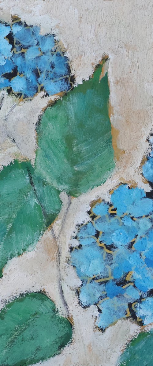 Blue Hydrangea by Elena Zapassky