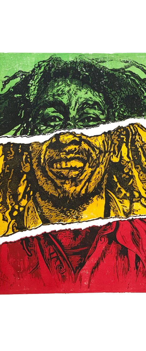 Torn Bob Marley by Steve Bennett