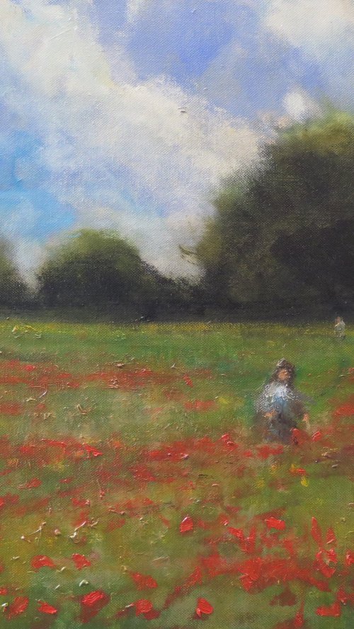 Poppy field near York 1. by Malcolm Ludvigsen