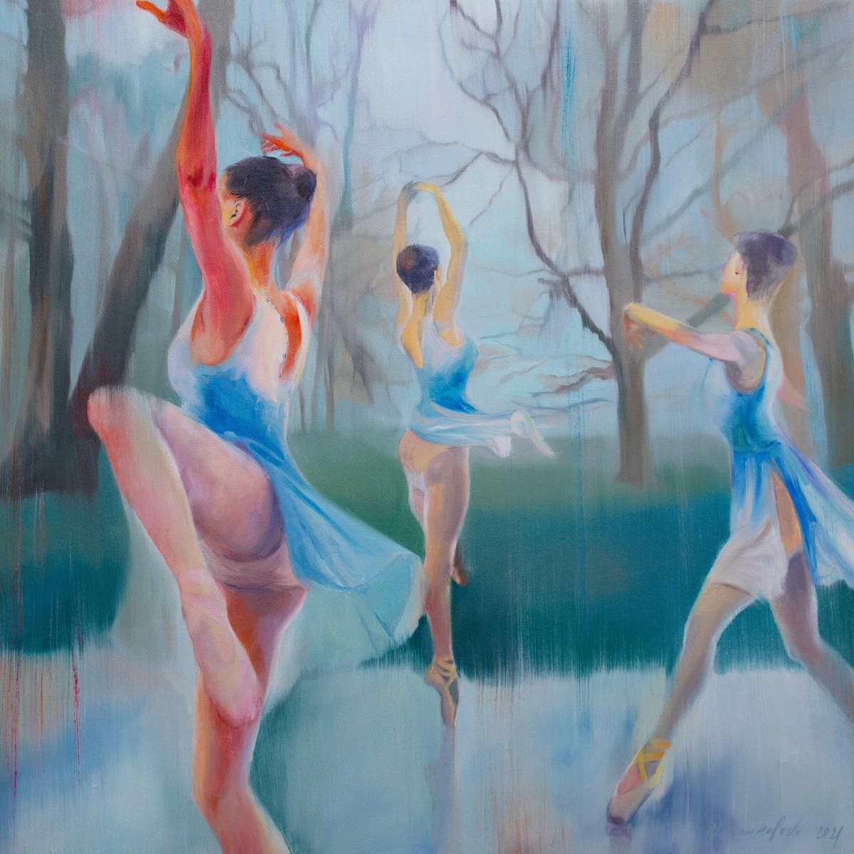 Pas de trois / Танец троих by Natalia Baykalova