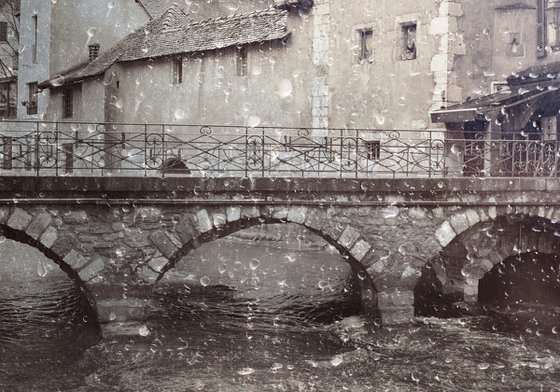 " Rain. Old city. Annecy. France " Limited edition 1 / 15