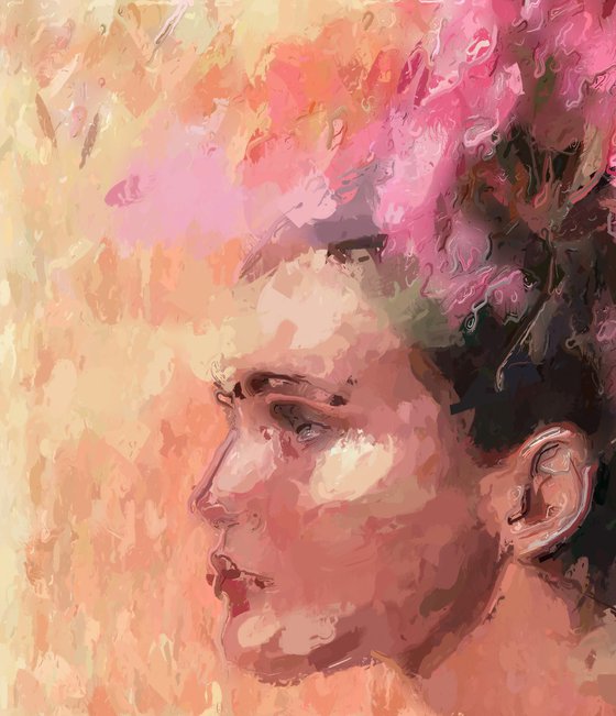 Woman with a  Flower