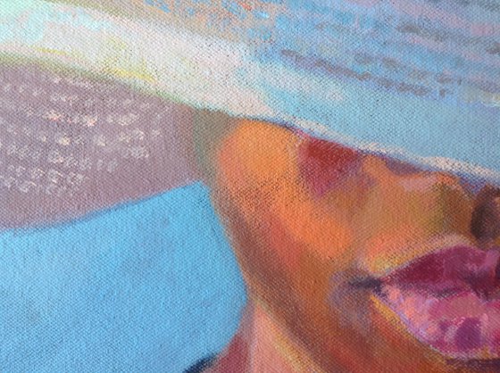 Woman with hat