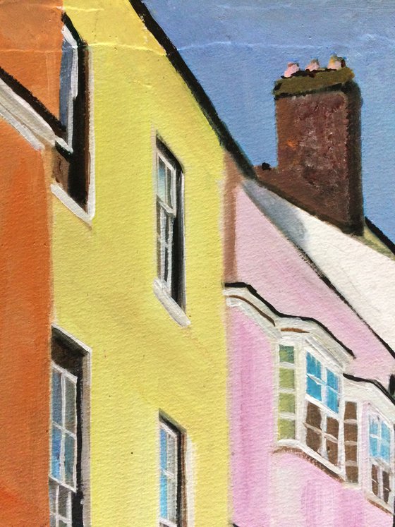 Oxford, Pastel Coloured Houses