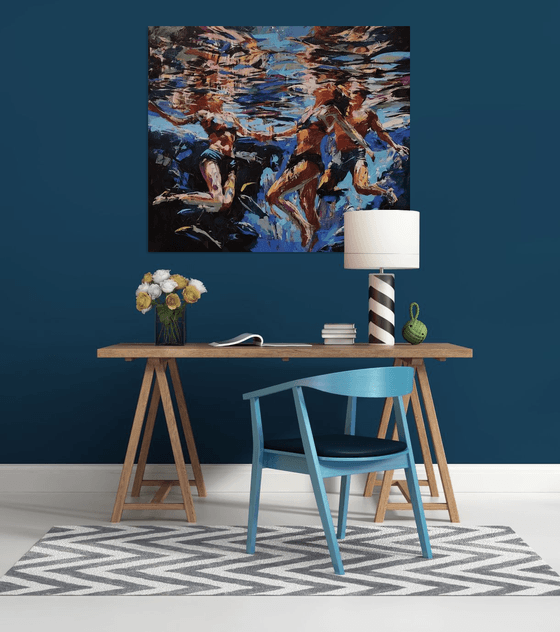 Under the quiet wave