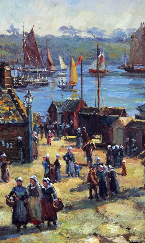 Douarnenez Brittany - My Early stage in painting 3462 by GOUYETTE jean-michel