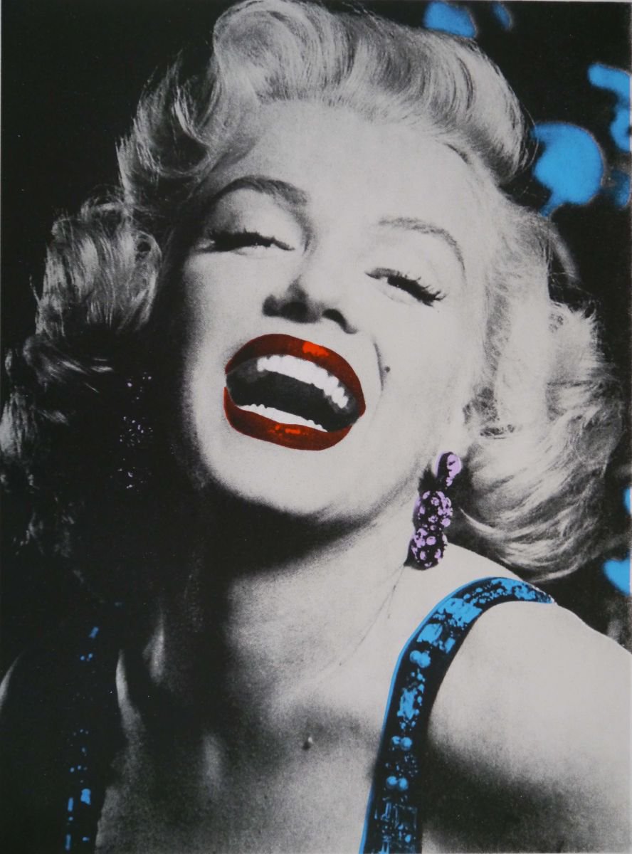 Urban And Pop Portrait Screenprint By David Studwell, 22 X 29, Marilyn Monroe Ii, Original Artwork