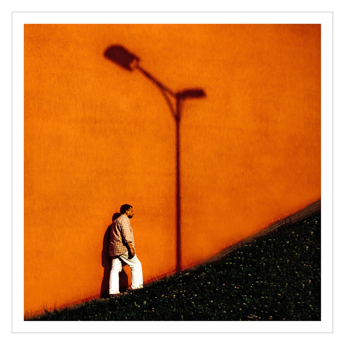 Expressive Portrait Photograph By Beata Podwysocka, 20 X 20, Shadow Encounters, Original Artwork