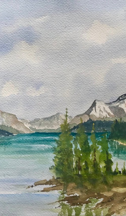 The Calm of Lake Maligne, Canada by Brian Tucker