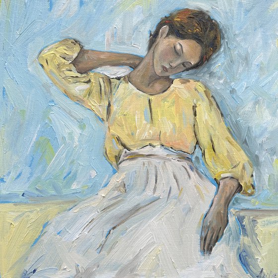 Woman in a Yellow Blouse