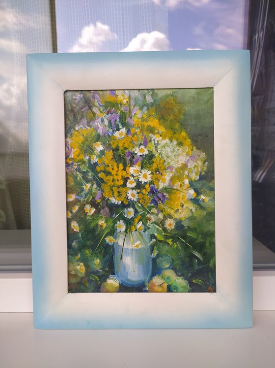 Wildflowers with apples