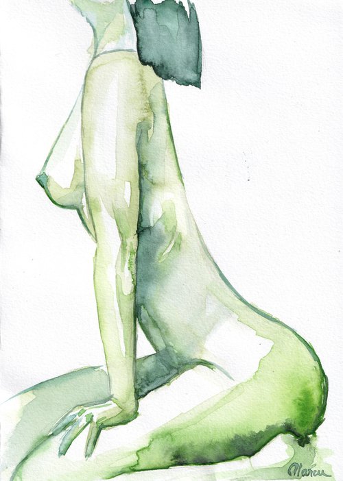 Green Nude by Anamaria