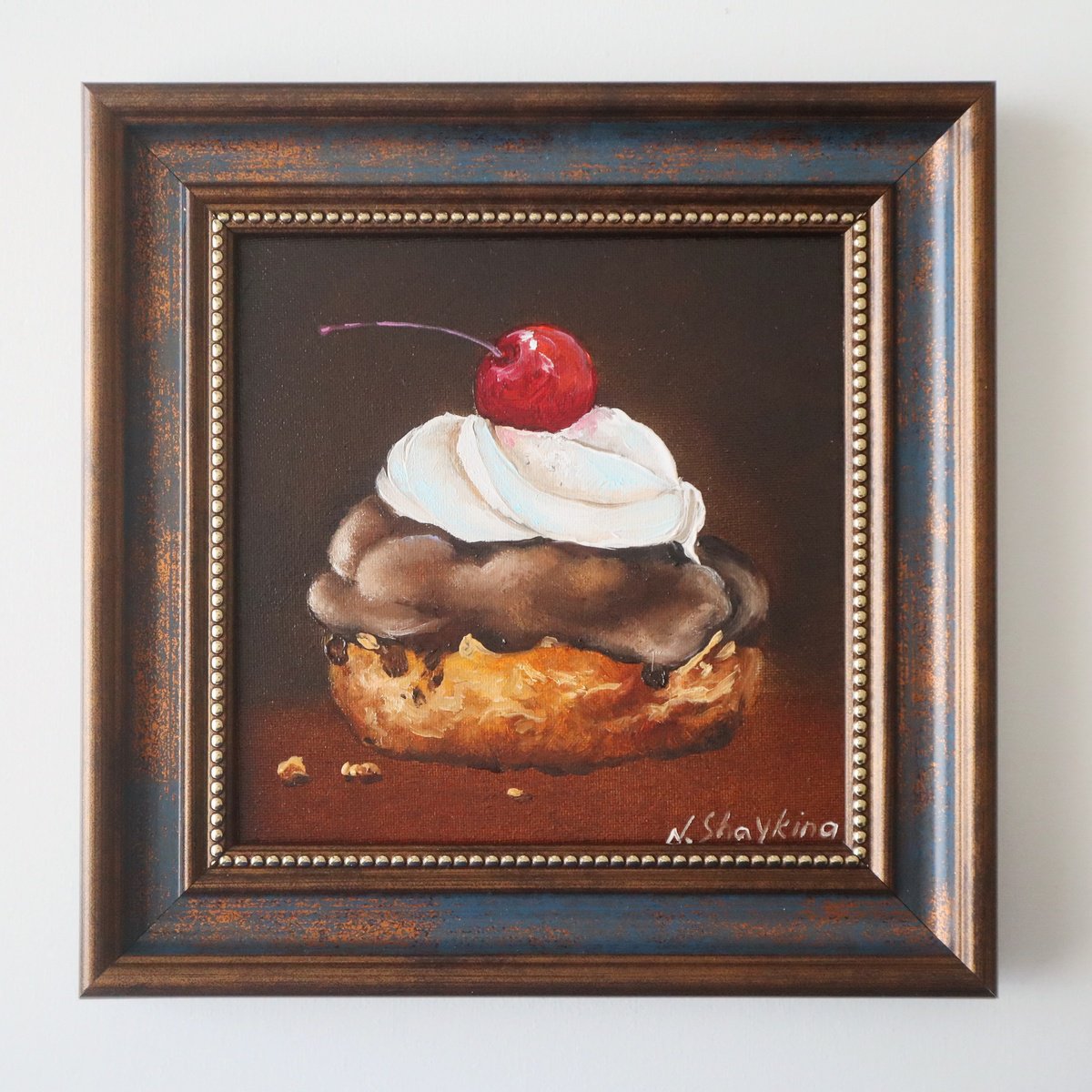 Photorealistic Oil Painting , Dessert By Natalia Shaykina, 8 X 8, Artwork For Sale On Artfinder