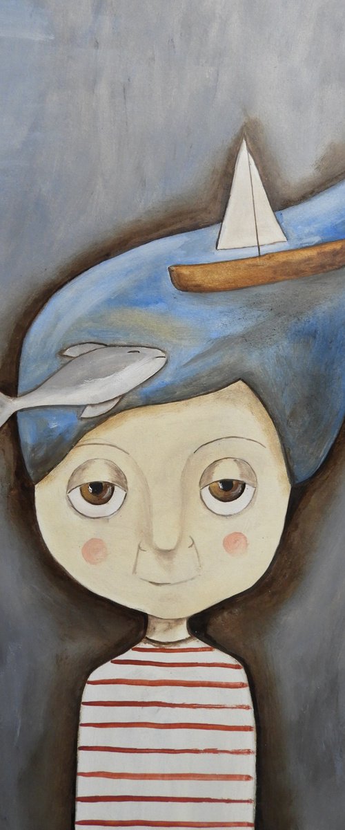Thinking about the sea by Silvia Beneforti