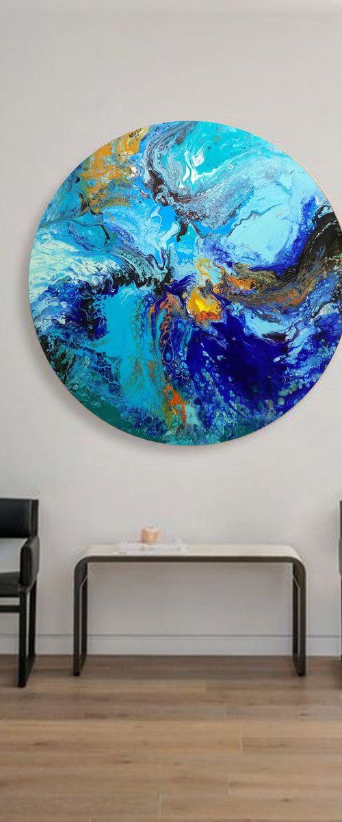 Large abstract round by Areti Ampi