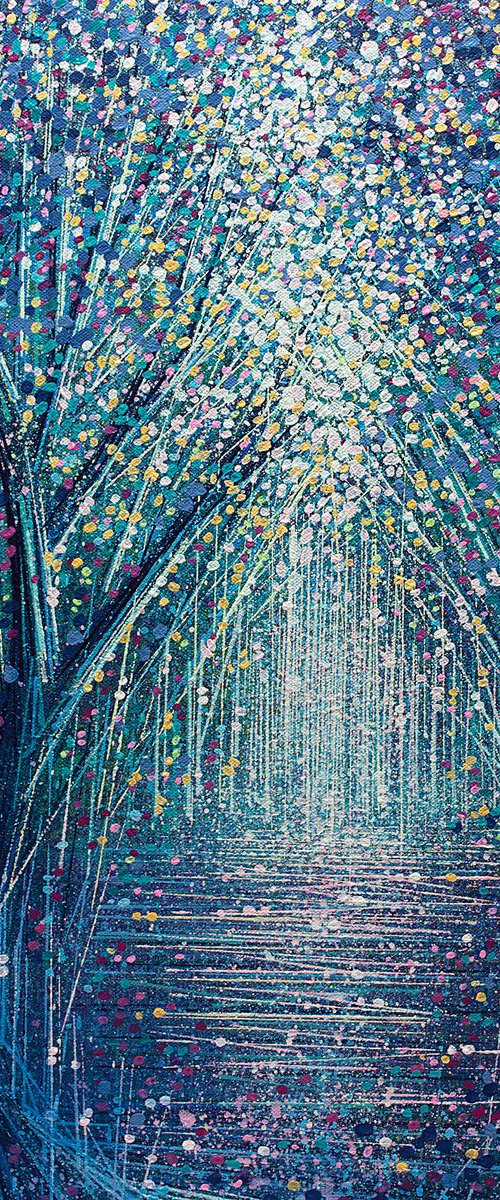 Autumn Trees At Twilight by Marc Todd