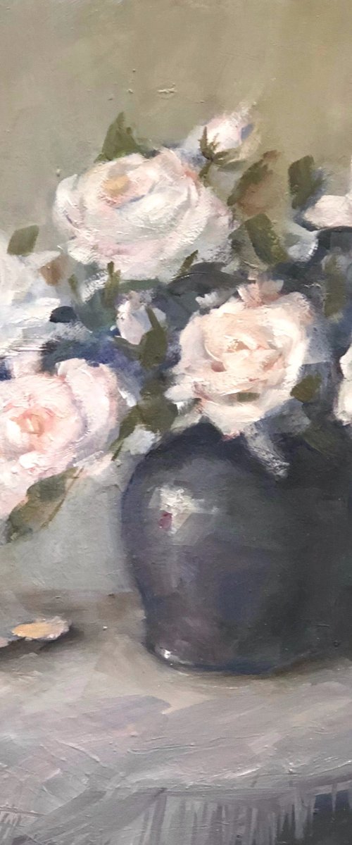 Antique Roses by Margie Haslewood