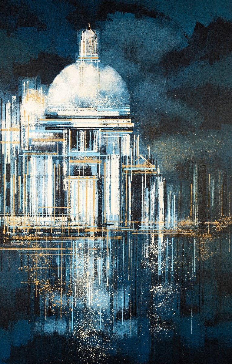 Venice Under Moonlight - Santa Maria della Salute by Marc Todd