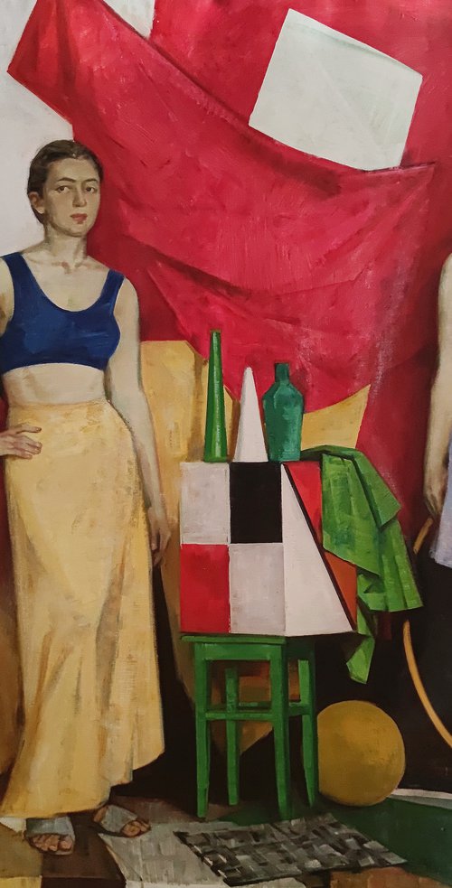 Geometry and contrast. Double portrait. by Maria Egorova