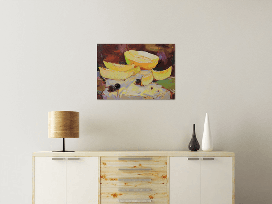 Still life with melon